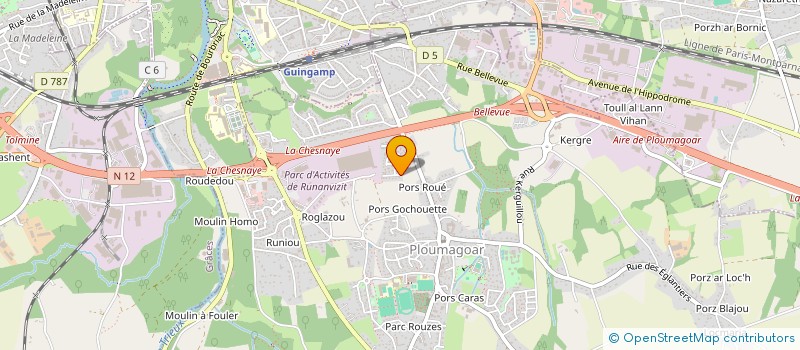 localisation de l'entreprise MADAME CYNTHIA LAURENT  PLOUMAGOAR