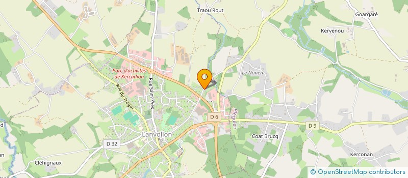 localisation de l'entreprise MADAME CYNTHIA LAURET  LANVOLLON