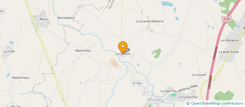 localisation de l'entreprise MADAME CYNTHIA LEDAIN à ROUSSINES