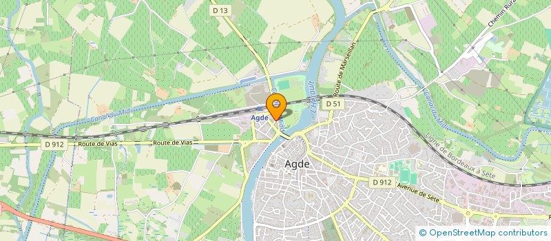 localisation de l'entreprise MADAME CYNTHIA MARIGHETTO  AGDE