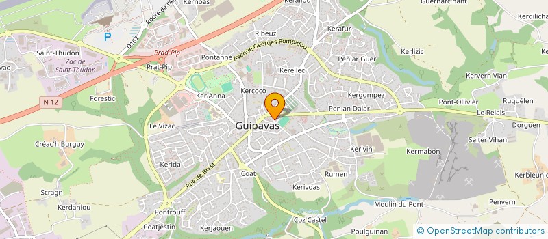 localisation de l'entreprise MADAME CYNTHIA MARTINS  GUIPAVAS