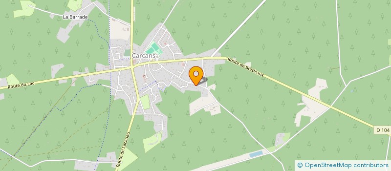 localisation de l'entreprise MADAME CYNTHIA MEALLET  CARCANS