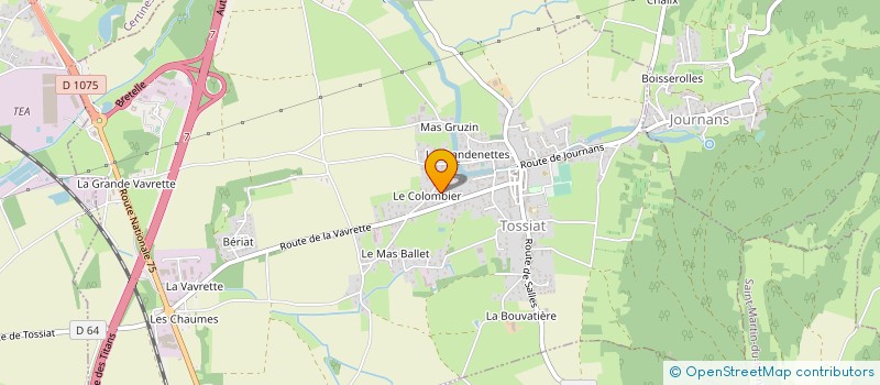 localisation de l'entreprise MADAME CYNTHIA MELLOUET à TOSSIAT