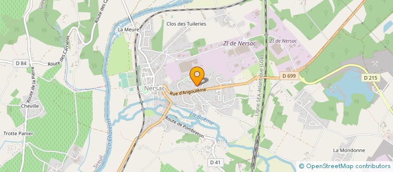 localisation de l'entreprise MADAME CYNTHIA MEUNIER  NERSAC