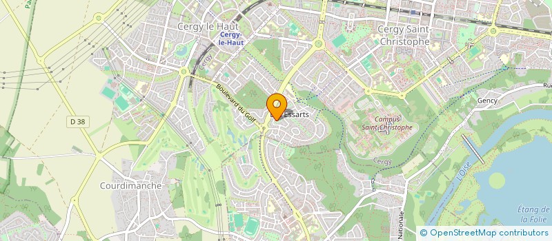 localisation de l'entreprise MADAME CYNTHIA MINDUNDU  CERGY