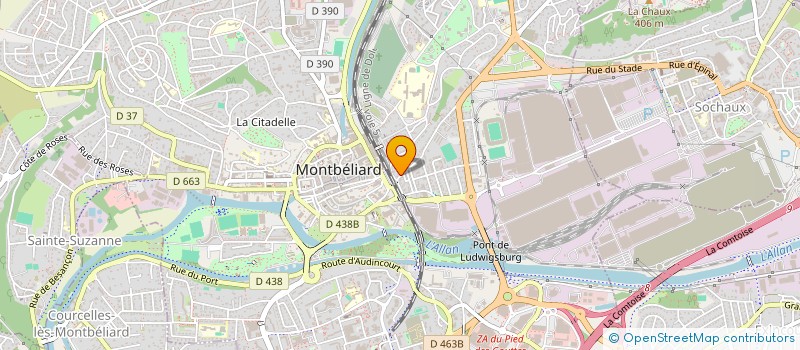localisation de l'entreprise MADAME CYNTHIA MORENO à MONTBELIARD