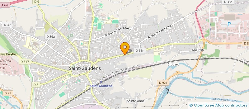 localisation de l'entreprise MADAME CYNTHIA MORET  SAINT-GAUDENS