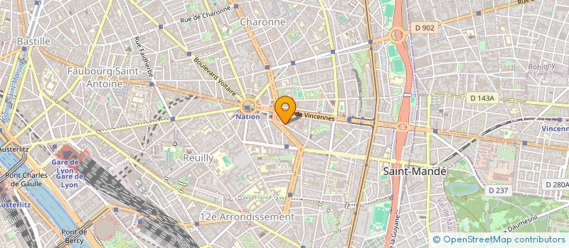 localisation de l'entreprise MADAME CYNTHIA NASCIMENTO  PARIS