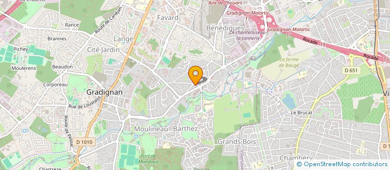 localisation de l'entreprise MADAME CYNTHIA PARGADE  GRADIGNAN