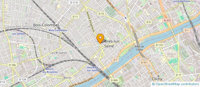 localisation de l'entreprise MADAME CYNTHIA PASSERIEUX  ASNIERES-SUR-SEINE