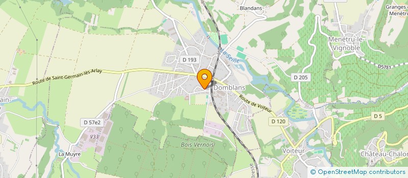 localisation de l'entreprise MADAME CYNTHIA PEZY  DOMBLANS