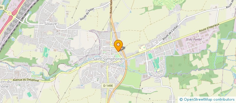 localisation de l'entreprise MADAME CYNTHIA PIVETAUD  SAINT-SYMPHORIEN-D'OZON