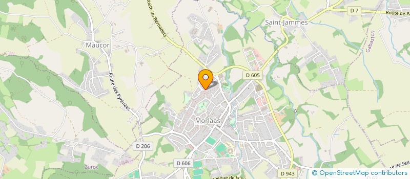 localisation de l'entreprise MADAME CYNTHIA PREVITALI  MORLAAS