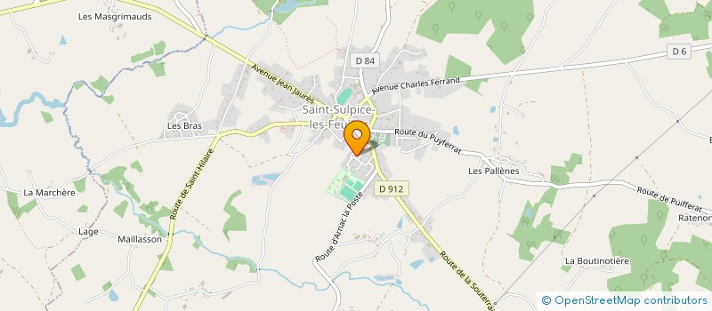 localisation de l'entreprise MADAME CYNTHIA PUGNET  SAINT-SULPICE-LES-FEUILLES