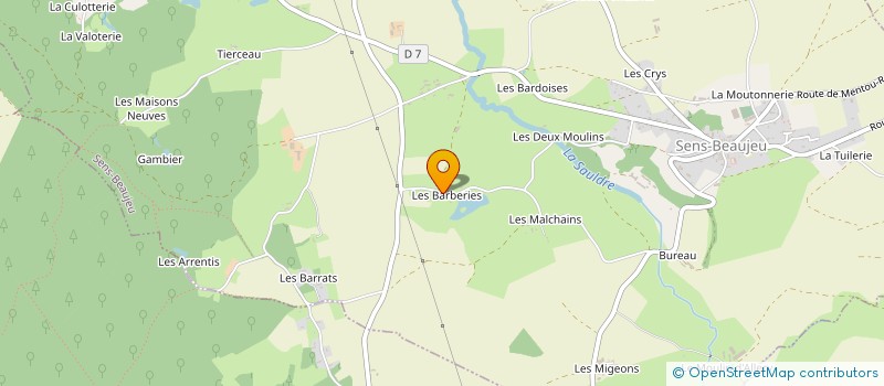 localisation de l'entreprise MADAME CYNTHIA RIBEIRO  SENS-BEAUJEU