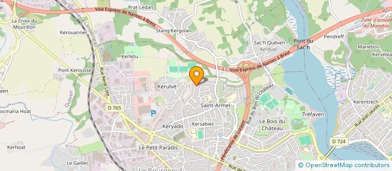 localisation de l'entreprise MADAME CYNTHIA ROUZIC  LORIENT