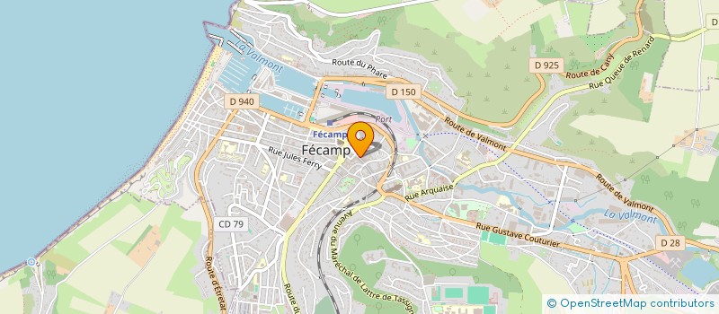 localisation de l'entreprise MADAME CYNTHIA SAUVAL  FECAMP