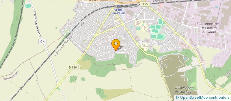 localisation de l'entreprise MADAME CYNTHIA SILLA  CREPY EN VALOIS