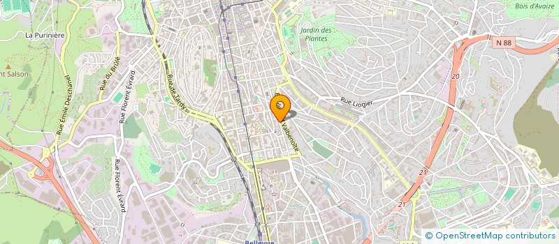 localisation de l'entreprise MADAME CYNTHIA SOLLEAC  SAINT-ETIENNE