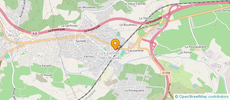 localisation de l'entreprise MADAME CYNTHIA TORRES  LE CANNET-DES-MAURES