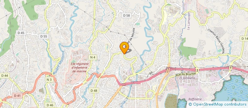 localisation de l'entreprise MADAME CYNTHIA VALENTIN  FORT-DE-FRANCE