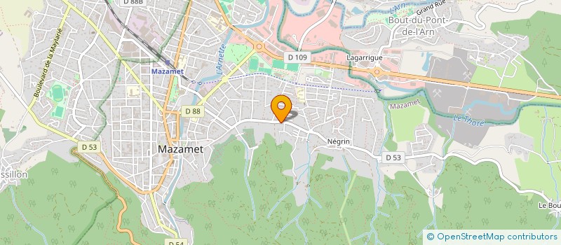 localisation de l'entreprise MADAME CYNTHIA YAZMADJIAN  MAZAMET