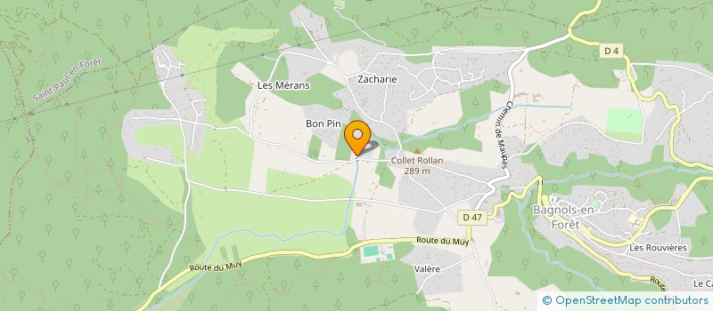 localisation de l'entreprise MADAME CYNTIA DAUPHY à BAGNOLS-EN-FORET