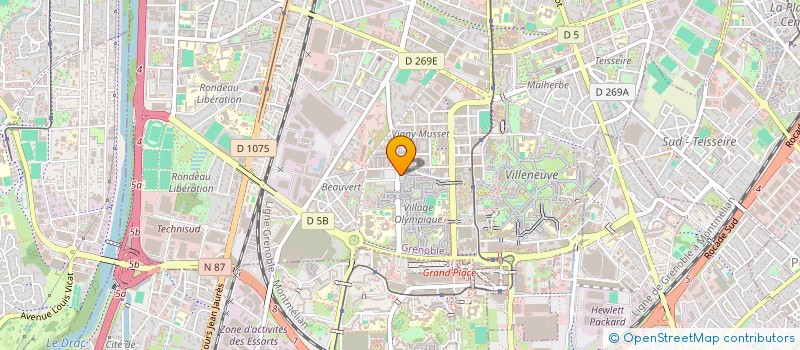 localisation de l'entreprise MADAME CYNTICHE MAKOMBO BADIBAGBEDA à GRENOBLE