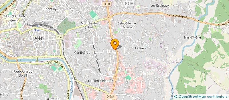 localisation de l'entreprise MADAME CYPRIANE LENNE à ALES