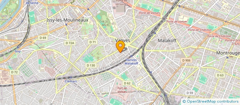 localisation de l'entreprise MADAME CYPRIENNE LAIN  VANVES