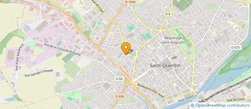 localisation de l'entreprise MADAME CYPRIENNE LEGER à SAINT-QUENTIN