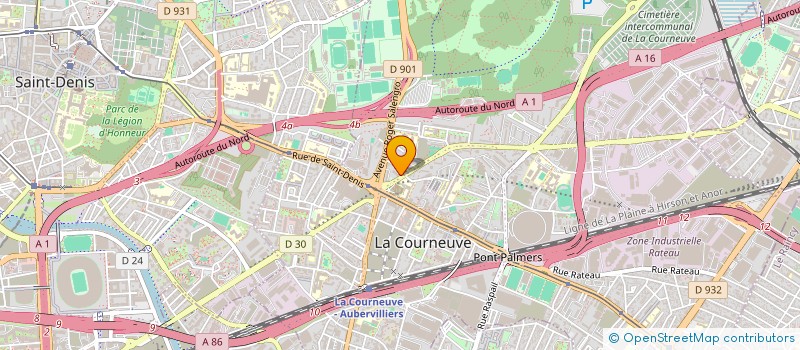 localisation de l'entreprise MADAME CYRIA BOUABOUD à LA COURNEUVE