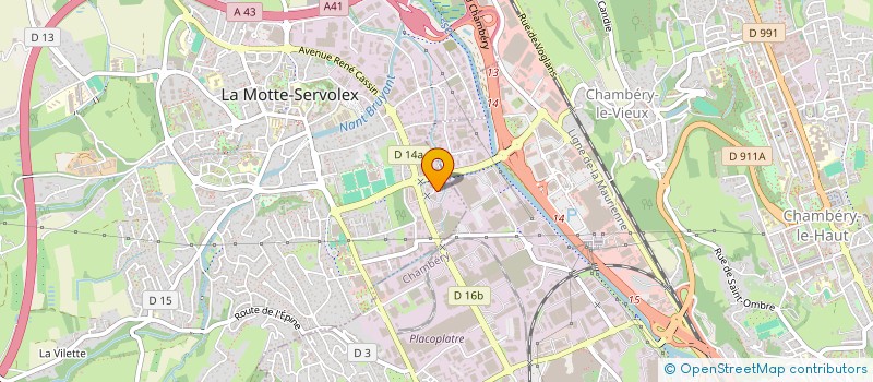 localisation de l'entreprise MADAME CYRIANNE LAPERROUZE  LA MOTTE-SERVOLEX