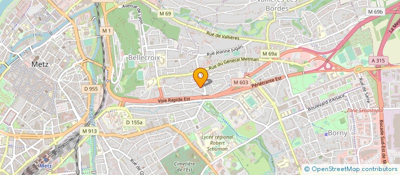 localisation de l'entreprise MADAME CYRIEL GIACOMELLI  METZ