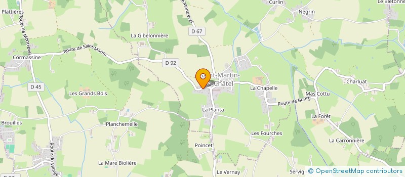 localisation de l'entreprise MADAME CYRIEL THOMAS  PONT-DE-VEYLE