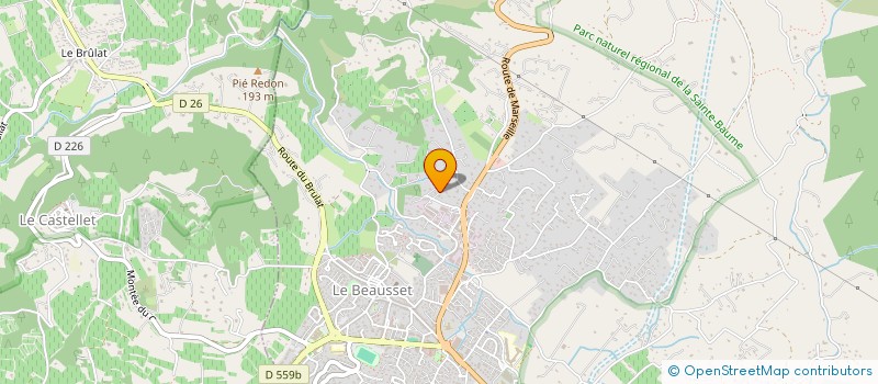localisation de l'entreprise MADAME CYRIELLE ANTUNES à LE BEAUSSET