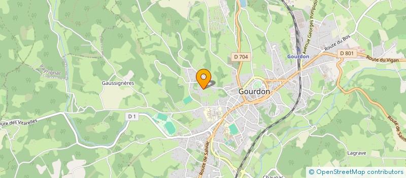 localisation de l'entreprise MADAME CYRIELLE ARPAILLANGE  GOURDON