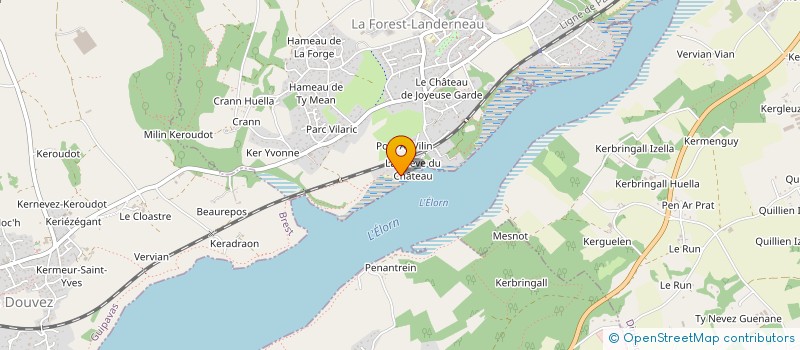 localisation de l'entreprise MADAME CYRIELLE AZRIA  LA FOREST-LANDERNEAU