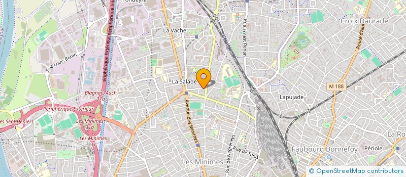 localisation de l'entreprise MADAME CYRIELLE BERGER à TOULOUSE