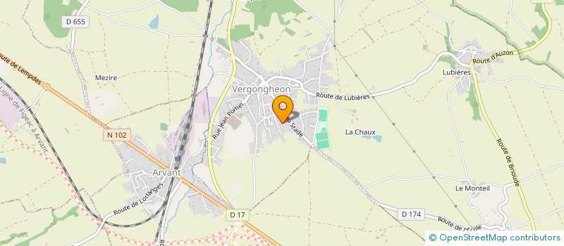 localisation de l'entreprise MADAME CYRIELLE BOUDON  VERGONGHEON