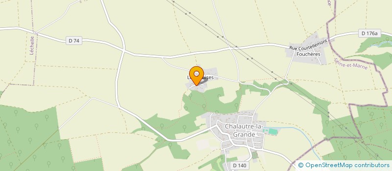 localisation de l'entreprise MADAME CYRIELLE BOUTEILLER  CHALAUTRE-LA-GRANDE