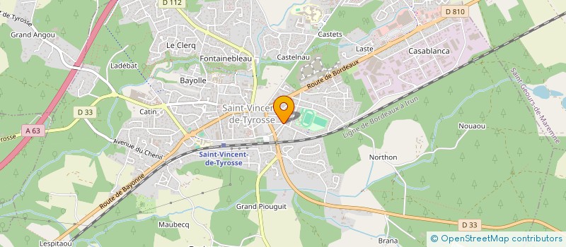 localisation de l'entreprise MADAME CYRIELLE BOUVIER  TOSSE