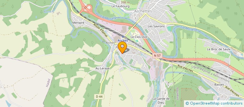 localisation de l'entreprise MADAME CYRIELLE BRETON  ARCHES