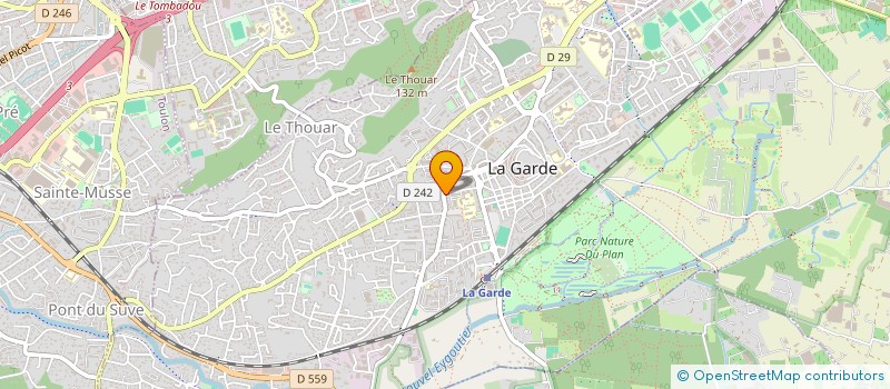 localisation de l'entreprise MADAME CYRIELLE CASTELLI  LA GARDE