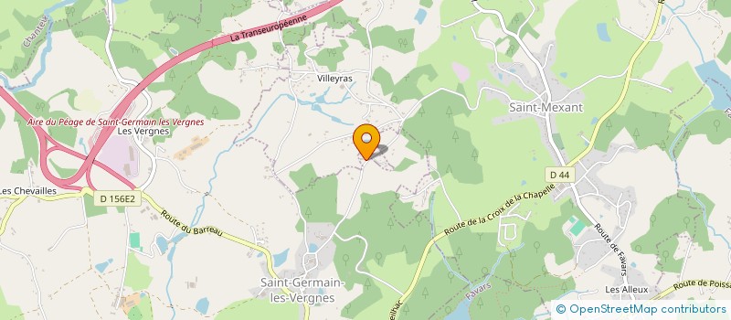 localisation de l'entreprise MADAME CYRIELLE CESSAC  CHANTEIX