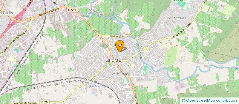 localisation de l'entreprise MADAME CYRIELLE COHEN  LA CRAU