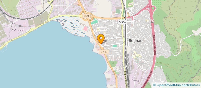 localisation de l'entreprise MADAME CYRIELLE COMBIER  ROGNAC