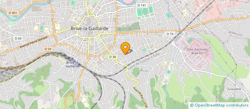 localisation de l'entreprise MADAME CYRIELLE CONFOLAND à BRIVE-LA-GAILLARDE