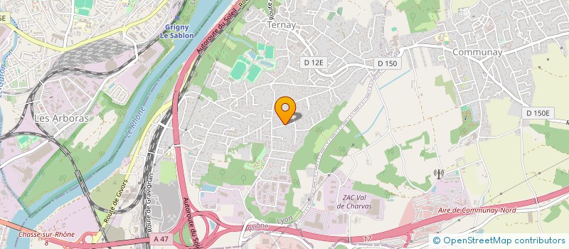 localisation de l'entreprise MADAME CYRIELLE CORTES  TERNAY