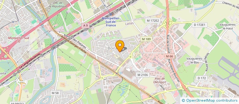 localisation de l'entreprise MADAME CYRIELLE CUGNET  LATTES